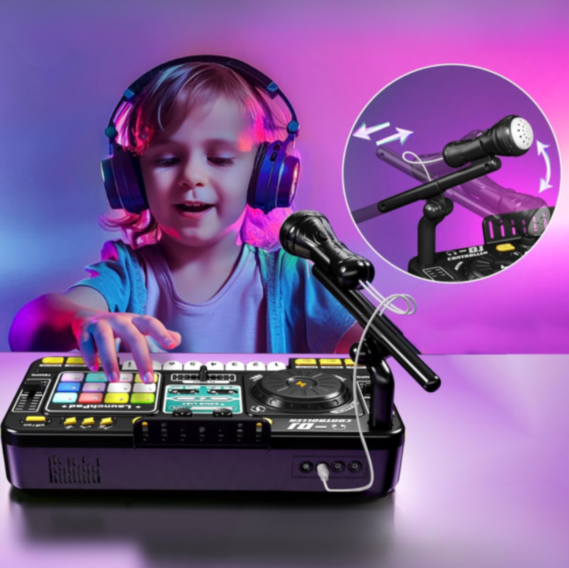 BeatJoyKids DJ Mixer dla dzieci w użyciu